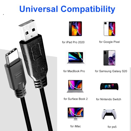 Cable USB 2.0 C largo de 40 pies compatible con unidades flash y concentrador 2