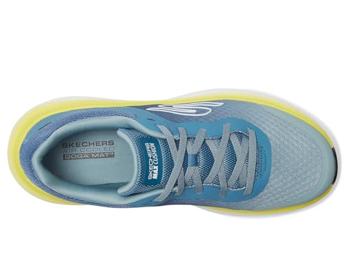 Skechers Men's Max Cushioning Endeavour Sneaker, Navy/Lime, 10.5