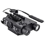 FL2000 Tactical Laser Sight + 200LM LED Light Combo with Pressure Cord Switch and Quick Release Mount(Black)