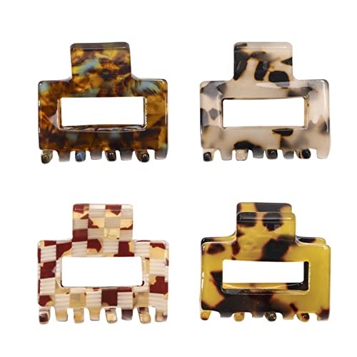 Nonslip Clip Acetate Hair Jaw Clips Nonslip Clip, Small Claw Hair Clips for Women Girls,Tiny Hair Claw Clips for Thin Medium Thick Hair