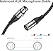 EBXYA XLR Cable 50ft 2 Packs - Premium Balanced Microphone Cable with 3-Pin XLR Male to Female Mic Speaker Cable, Black