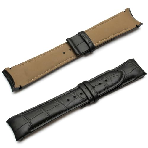 Image of DBLACK ''TST2'' 22mm Premium Leather Watch Strap, Bamboo Pattern Design Watch Belt / / Compatible with Tissot Couturier 1853 & Other Models, Full-Padded Curved Watch Band (Choose Your Color)
