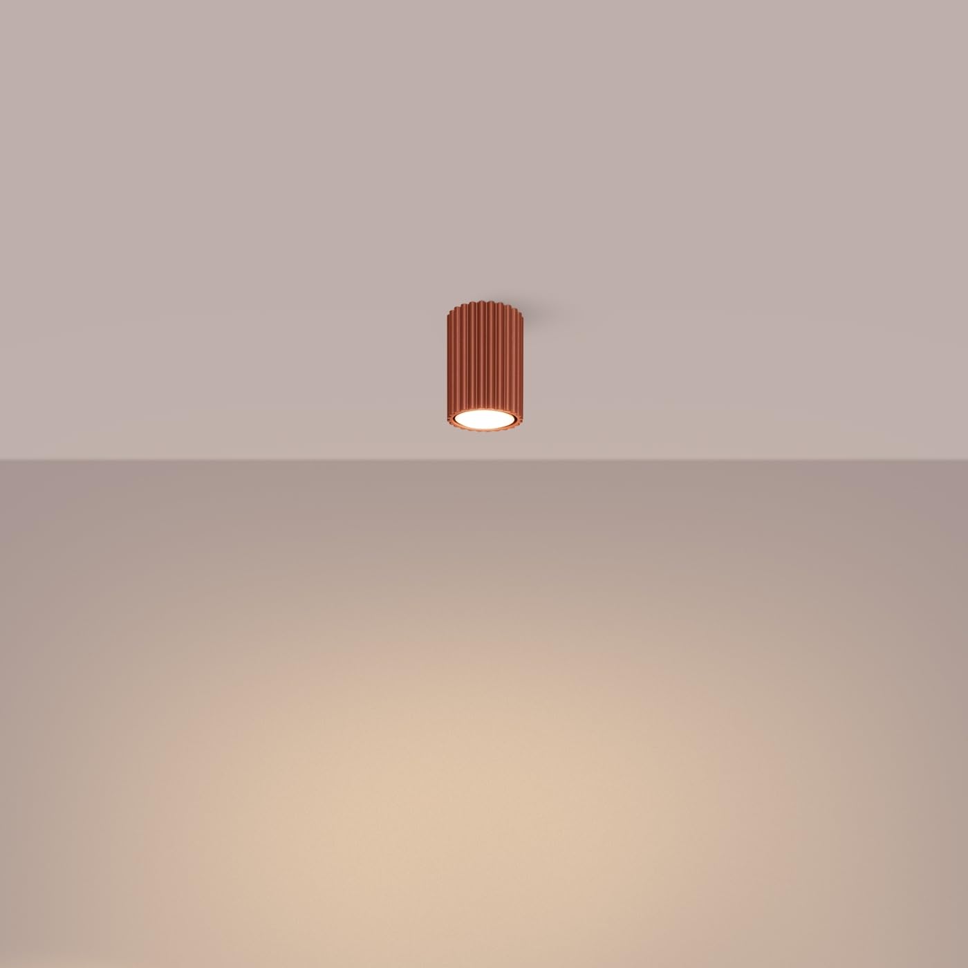 SOLLUX lighting Ceiling lamp KARBON 10 red Ochre — image 1