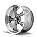 Ridler Style 695 Grey W/MACHINED Lip Wheel (17 x 8. inches /5 x 127 mm, 0 mm Offset)