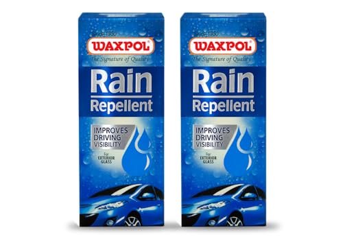 Waxpol Rain Repellent (with Applicator & Microfiber) 45ML (Pack of 2)