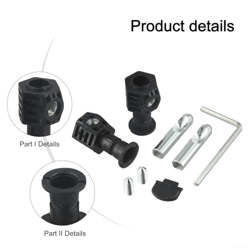 Befestigungsschrauben-Sets für die Wandmontage von Toilette, WC-Sitz-Schrauben, Armaturen, WC-Sitz-Befestigungsscharniere(Black)