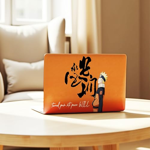 Image of NoWorries Laptop Skin for 15.6 & 14 Inch Laptop | Motivational, Superhero, Sports & Graphic Design Laptop Sticker Wrap | Premium Vinyl Laptop Cover (Naruto, 15 x10inches)