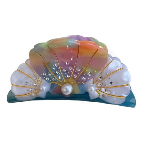 Pinza para el pelo de estrella de mar y perlas para mujer 6