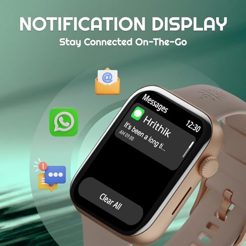 Image of Cultsport Burn 1.78 inch AMOLED, 368 * 448 res, BT Calling, Crown Control, Voice Assistant, AOD Smartwatch (Rose Gold Strap, Free Size)