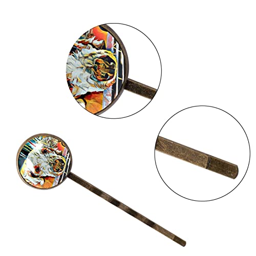 Épingles à cheveux décoratives en forme de chien avec finition dorée durable - 3