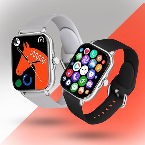 Image of H06 Bluetooth Smartwatch for Men & Women | Fitness & Health Tracker with Heart Rate, Blood Oxygen & Sleep Monitor (Grey) (Grey)