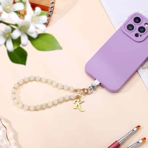 1 Set Beaded Phone Wrist Strap, Initial Phone Charms Detachable Letter B - Photo 155 sur 176