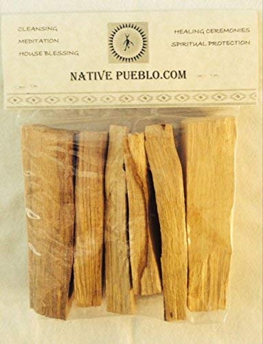 Native Holy Wood Sticks Incienso Palo Santo Incense Shamans Stick Cleansing Purifying Smudge Limpia Spiritual Pueblo Family Owned