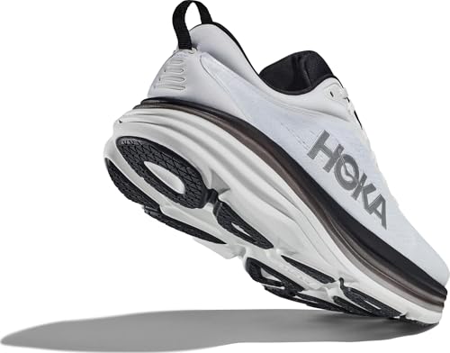Image of HOKA Men's Bondi 8 Sneaker, White /Black, 8