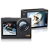 Action Camera 4K Sport Camera 30FPS 20MP Ultra HD WiFi 170° Wide Angle EIS 131FT Waterproof Underwater Camera Remote Control Sony Sensor Mounting Accessories Kit for Snorkeling Vlogging[2021 Upgrade]