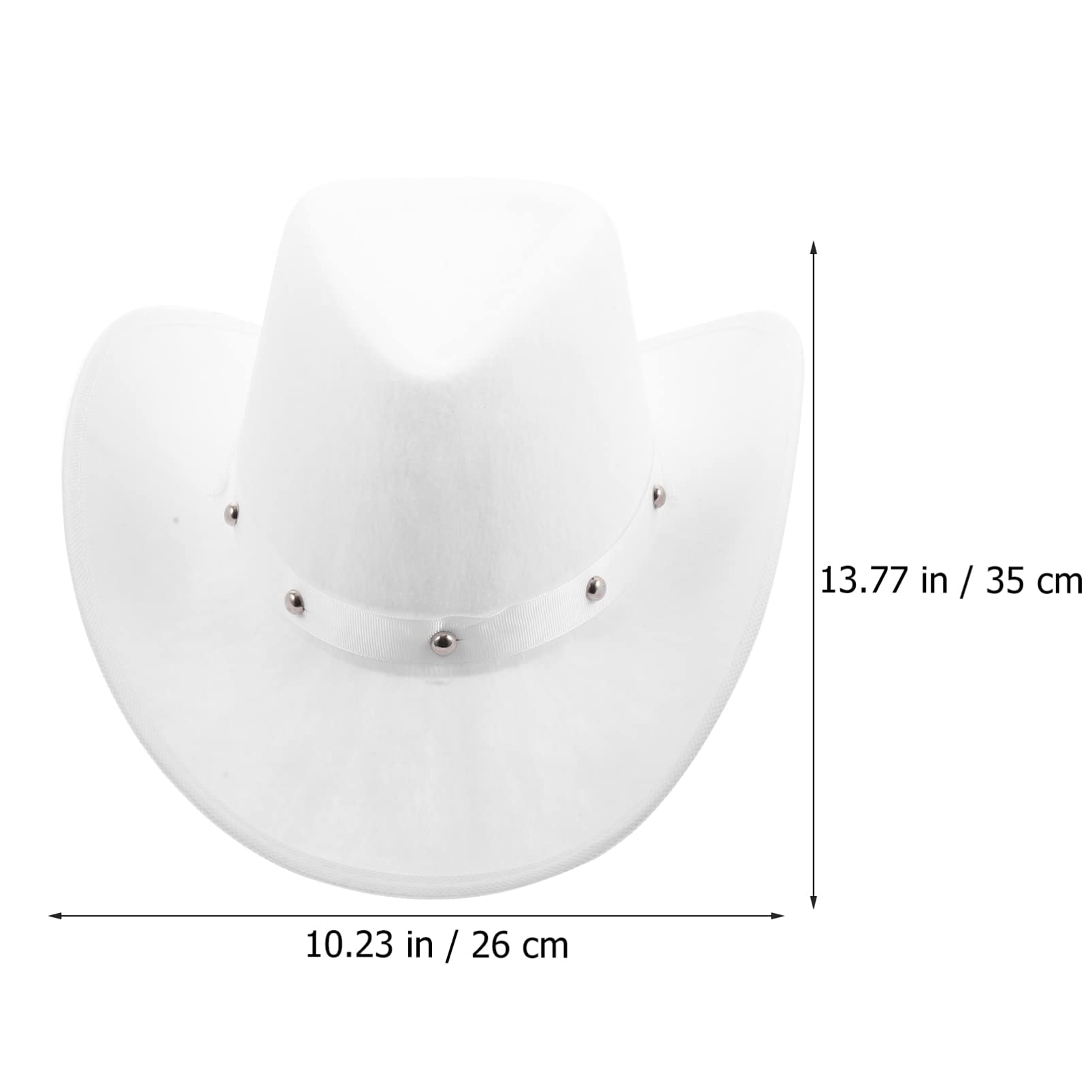 TOYANDONA 2piezas Sombrero Decorativo para Adultos y Sombrero De ala Ancha Accesorio De Disfraz Western Ligero y Portátil para Fiestas y Eventos Al Aire