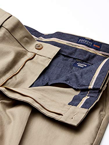 Image of Dockers Men's Classic Fit Signature Khaki Lux Cotton Stretch Pants