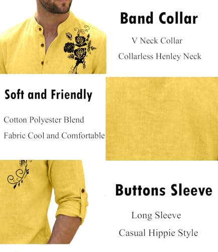 Image of Zombom Men's Cotton Polyester Blend Mandarin Collar Self One Design Printed Full Sleeve Regular Fit Casual Short Kurta