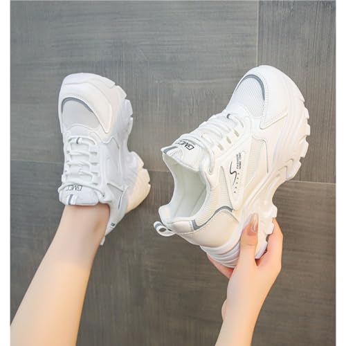 Fashion Y2K Chunky Platform Sneakers Women Classic White Tennis Shoes Comfort Casual Walking Running Shoes 5