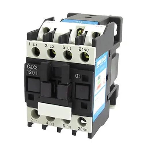 Contacteur AC triphasé évite surchauffe circuit 660V 20A 3P N/C bobine 24V Rail DIN