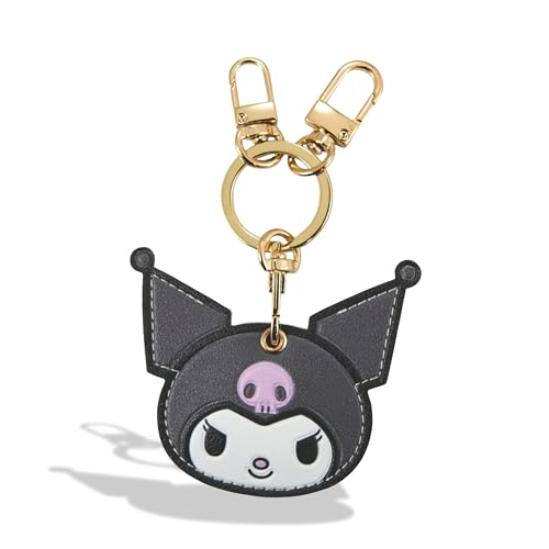 Image of Sonix x Sanrio Character Keychain Case Compatible with Apple AirTag | Protective AirTag Cover Keychain | Kuromi