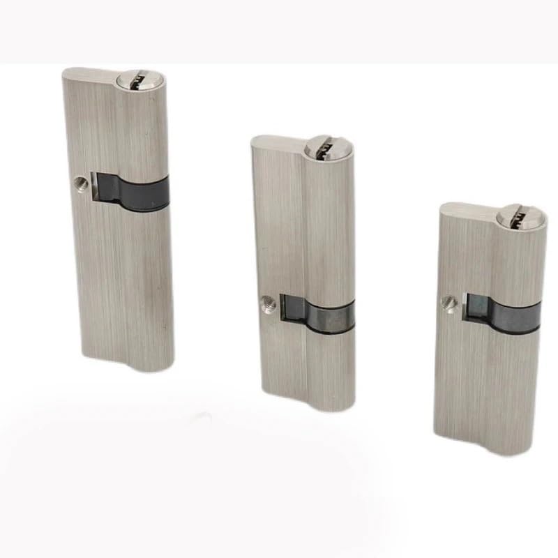 Cerradura de cilindro europeo, aleación de Zinc, cerradura excéntrica de doble apertura, 70-30-40mm, 5 llaves, cilindro, barril de puerta