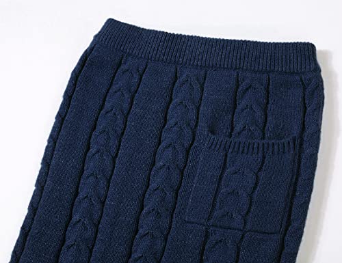 Image of CHARTOU Women's Winter Chunky Cable Knit Long Skirt 2 Piece Outfit Sweater Sets