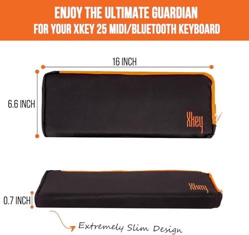 CME Xkeycase Protection Case étui clavier Noir Orange