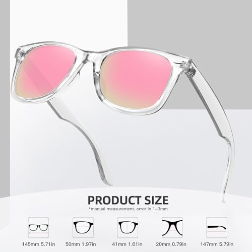 Image of MEETSUN Polarized Sunglasses for Women Men Classic Retro Square Frame Driving Sun Glasses UV Protection