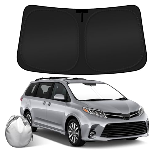 Car Windshield Sun Shade Compatible with 2011-2020 Toyota Sienna Accessories Sunshade Custom...