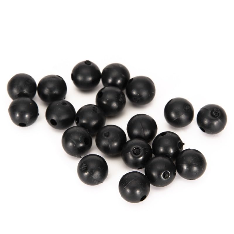 300 piezas cuentas de silicona para pesca 6mm y 8mm miniatura 4
