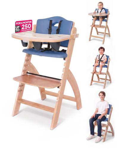 Image of Abiie Beyond Junior Convertible Wooden High Chair with Removable Tray