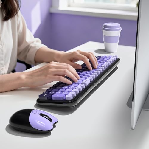 Dilter Wireless Keyboard and Mouse Combo, Portable Retro Keyboard - image 4