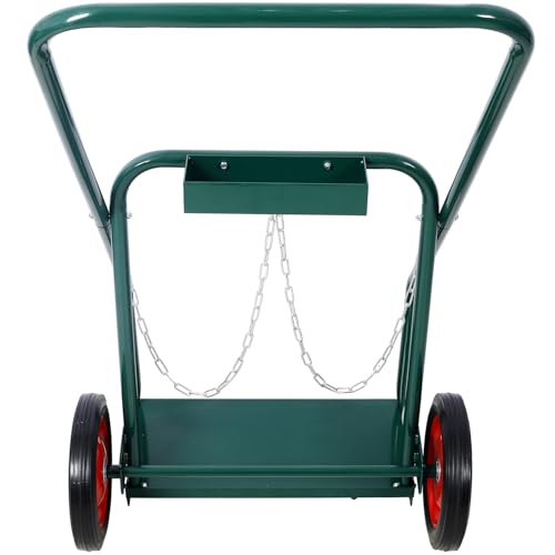 Carretilla para cilindros de soldadura 440 lb con ruedas sólidas miniatura 6