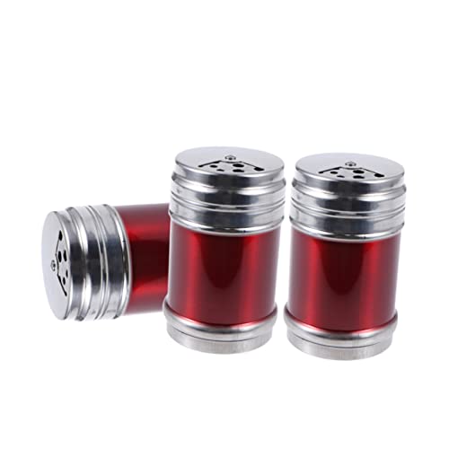 OFFSCH Rub Shaker Bottle Set Large Spice Jars Lids Stainless Steel Seasoning Cans Perfect for Kitchen Outdoor Easy to Use Maintain Random Color
