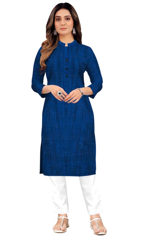 Women’s South Cotton Striped Casual Wear Long Kurti