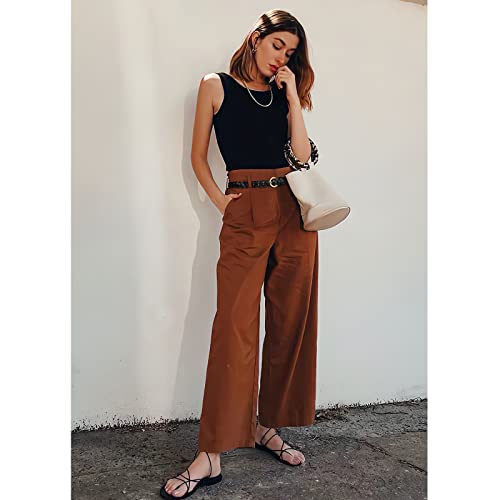 XZQTIVE 2 Pieces Women's Braided Leather Belts Casual 0.9" Skinny Woven Belt for Jean Pant2