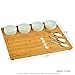 Picnic at Ascot Acacia Charcuterie Board Set with Ceramic Bowls and Knives - Designed & Quality Checked in The USA