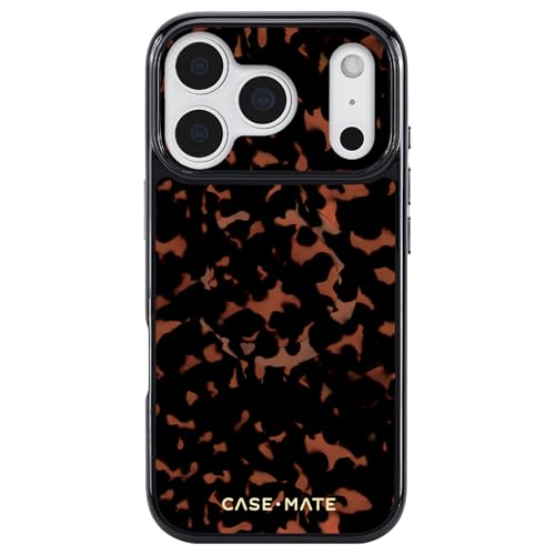 Image of Case-Mate iPhone 17 Pro Case - Tortoiseshell | Compatible with MagSafe - Stylish Tortoiseshell Phone Case w /12ft Drop Protection - Premium Magnetic Cover for iPhone 17 Pro