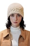 [VARZAR] Handle Logo Beanie Ivory