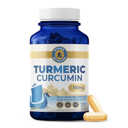Vykee Nutrition Turmeric Curcumin Capsules with Ginger & Piperine 2 000 mg