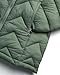 DKNY Girls Puffer Jacket - Full Sherpa Lined Glacier Shield Mid Length Quilted Puffer Jacket Kids Insulated Winter Coat, Size 6X, Sage Green