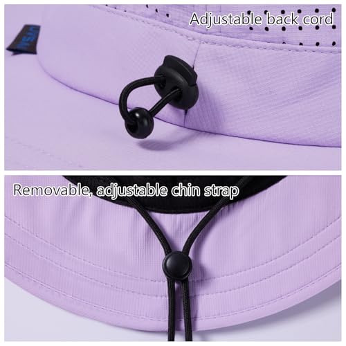 Image of UPF 50+ Bucket Sun Hat with Laser Perforated Mesh Cooling Adjustable Breathable Lightweight for Outdoor Men Women