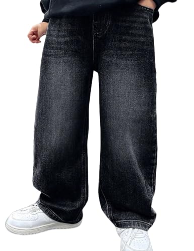 ​Baggy Jeans Kids​ Y2K Streetwear Vintage Wide Leg Loose Fit Denim Stretch Pants Hip Hop Skater Ripped Jeans 5-17Y