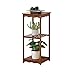 Bambusowa Półka 3-poziomowa Stojak Na Rośliny Uchwyt Na Doniczkę Półka Kryty Sadzarka Zewnętrzna Regał Wystawowy Balkon Na Patio W Ogrodzie (Color : A, Size : 3 layers)