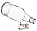Home Brewing Glass Beer Bottle with Easy Wire Swing Cap & Airtight Rubber Seal - 16oz - Case of 12 - by Tiabo