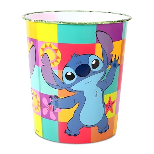 Zawadi Global Stitch Corbeille à papier pour enfants, idéale pour la chambre ou le bureau