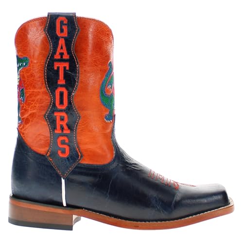 Vaccari Kids Dakota Genuine Leather Mascot Embroidery Square Toe Officially Licensed NCAA League Toddler/Kids Boots3