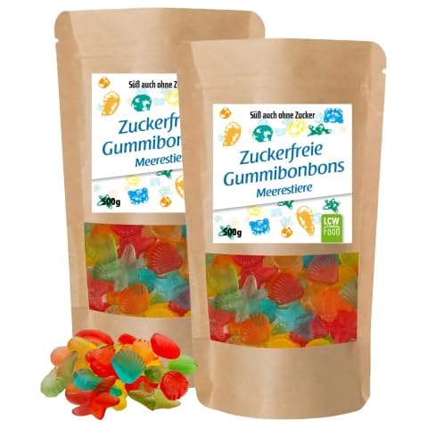 Zuckerfreie Gummibonbons Meerestiere von LCW | 2er Pack | zuckerfrei, 0g Zucker Cover