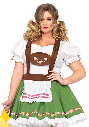 Leg Avenue Women's Plus-Size Oktoberfest Sweetie Costume, Multi, 3X